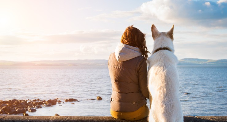 image of woman with her dog